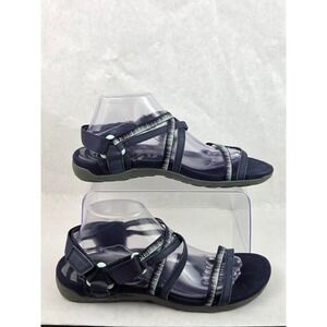 Merrell Terran 3 Cush Lattice Navy Blue Strappy Sandals Womens 11 Comfort